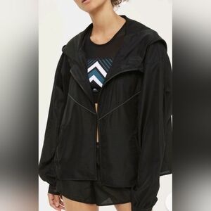 Ivy Park EUC Oversized Women's Black Hooded Jacket Size XS PTP 22